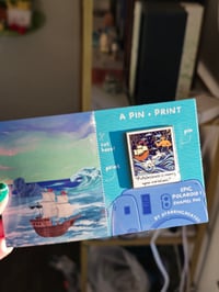 Image 4 of Poseidon Enamel Pin + Print | Epic The Musical 