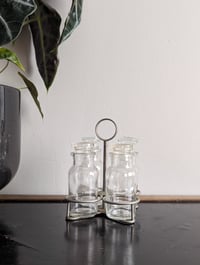 vintage set apothecary jars