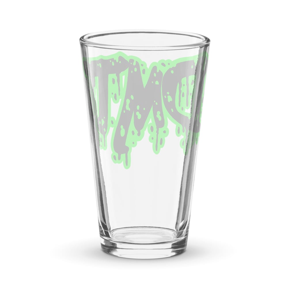 DMT logo Shaker pint glass