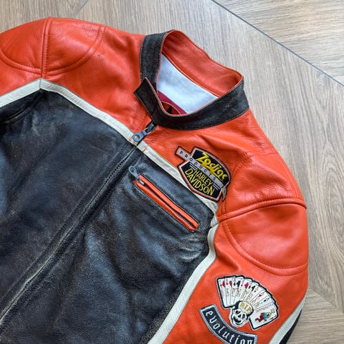 Image of Bok Brothers Harley Davidson Biker Jacket, Size Medium
