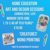 Image 2 of Home Ed. Monday 29th June ‘Mono Printing’