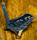 Marmora's Warbler - No.113 - UK Birding Pins - Enamel Pin Badge