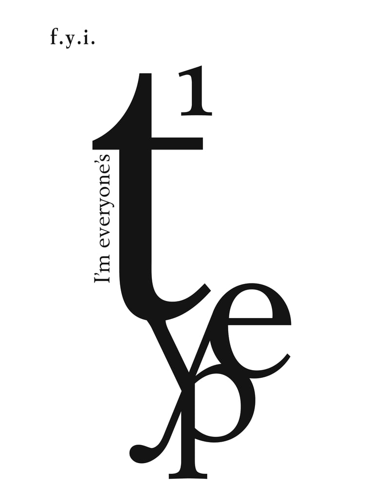 Image of "Type" Typography Print