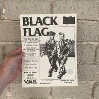 RAYMOND PETTIBON BLACK FLAG FLESHEATERS THE DICKS ORIGINAL 1983 FLYER!