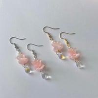 Image 1 of lotus flower earrings 