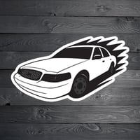 Image 2 of Crown Victoria Sticker - Performance White