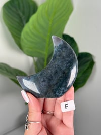 Image 6 of MOSS AGATE SELF STANDING MOONS