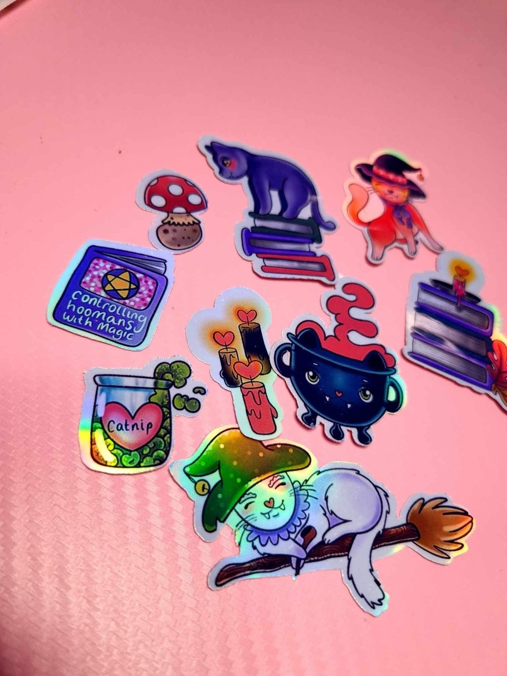 B grade magic cat sticker pack