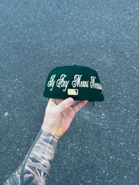 Image 2 of FOREST GREEN GOLD MINNESOTA TWINS CUSTOM FITTED CAP