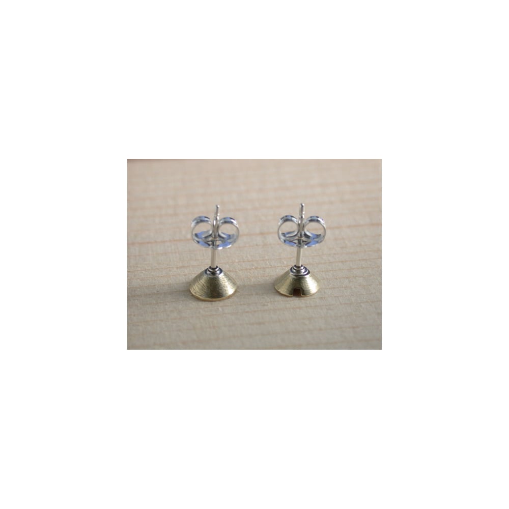 Image of small screw earrings