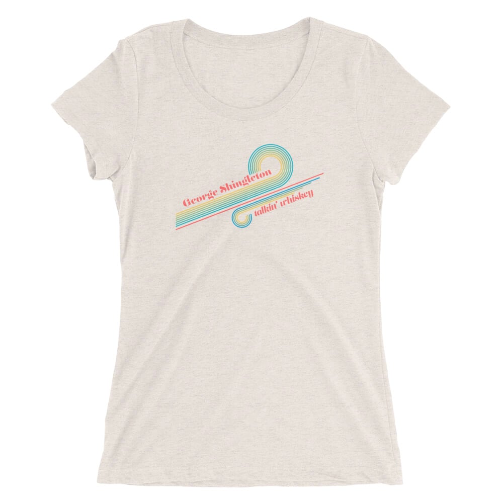 Image of "Talkin' Whiskey" Lines design (women's t-shirt)