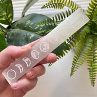 Image 1 of Moon Phase Selenite Charging Plate