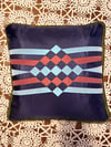 Osage Ribbonwork Pillow 18x18 Purple