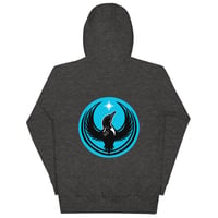 Image 6 of Unisex Hoodie - Blue Rebel Loon back print