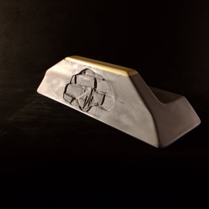 Image of Wired Ramps Slope'd Barrier Ledge (Dark Grey and Yellow)