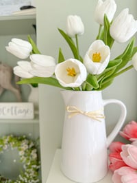 Image 2 of Luxury White Tulip Bouquet ( 11 included )