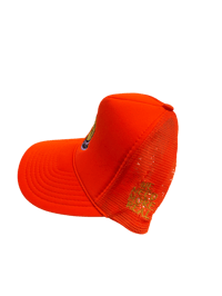 Image 2 of Orange trucker hat 