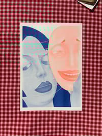 Image 2 of Mask-1 limited riso print 7/10