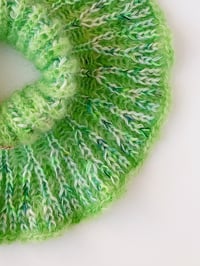 Image 3 of Sofie and Iris Dreamy Green Mohair Collar