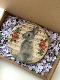 Image 2 of Rabbit ceramic coaster 