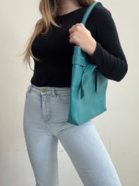 Image 4 of 00s Turquoise leather bag