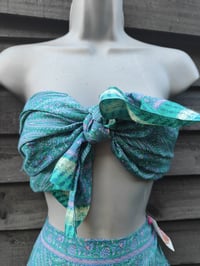 Image 7 of Milan Hareem/ Bloomer/ Balloon trousers with matching head scarf turquoise and jade