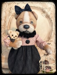Image 2 of Lola the English Bulldog folkart doll 