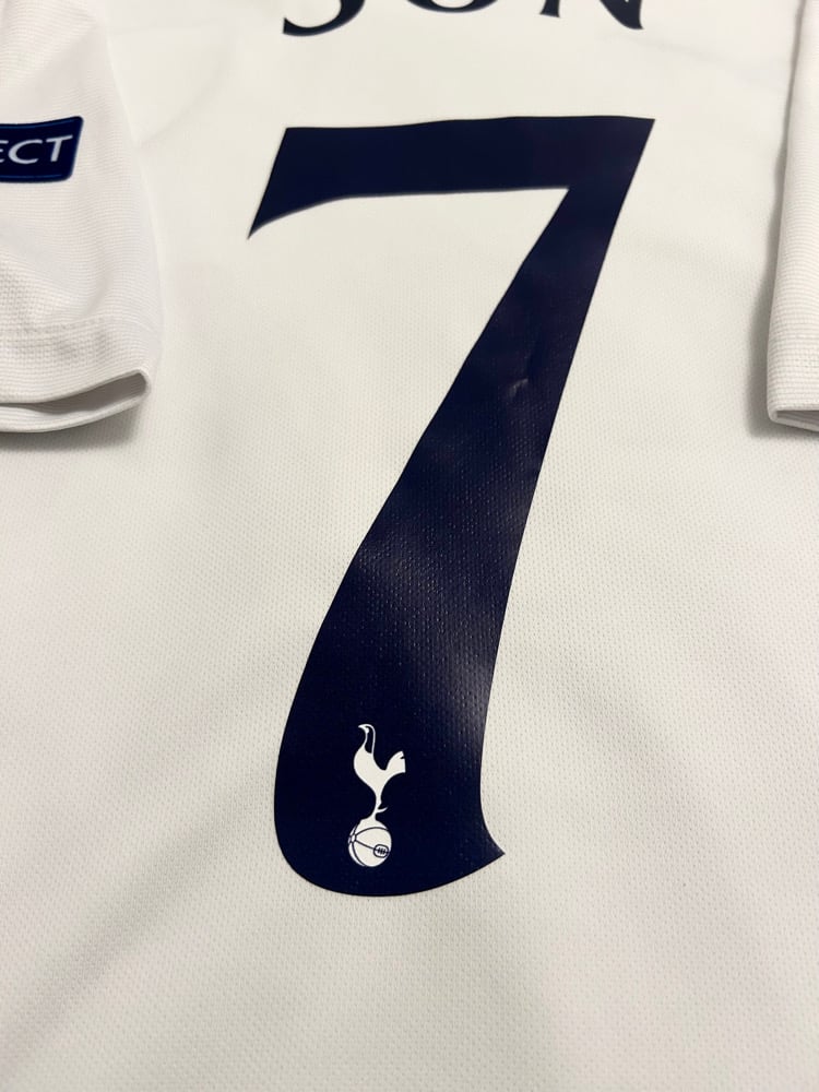 Image of Tottenham Hotspur “SON 7” 2017/18 Home Shirt + UCL patches (L)
