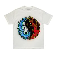 Image 1 of AIRBRUSHED YIN-YANG TEE