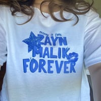 Image 1 of money is fake, zayn is forever shirt