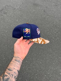 Image 5 of  GREEN BRIM MULTI TONE  LA DODGERS CUSTOM FITTED CAP