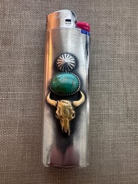 Image 1 of Bison Skull and Royston Lighter Case 