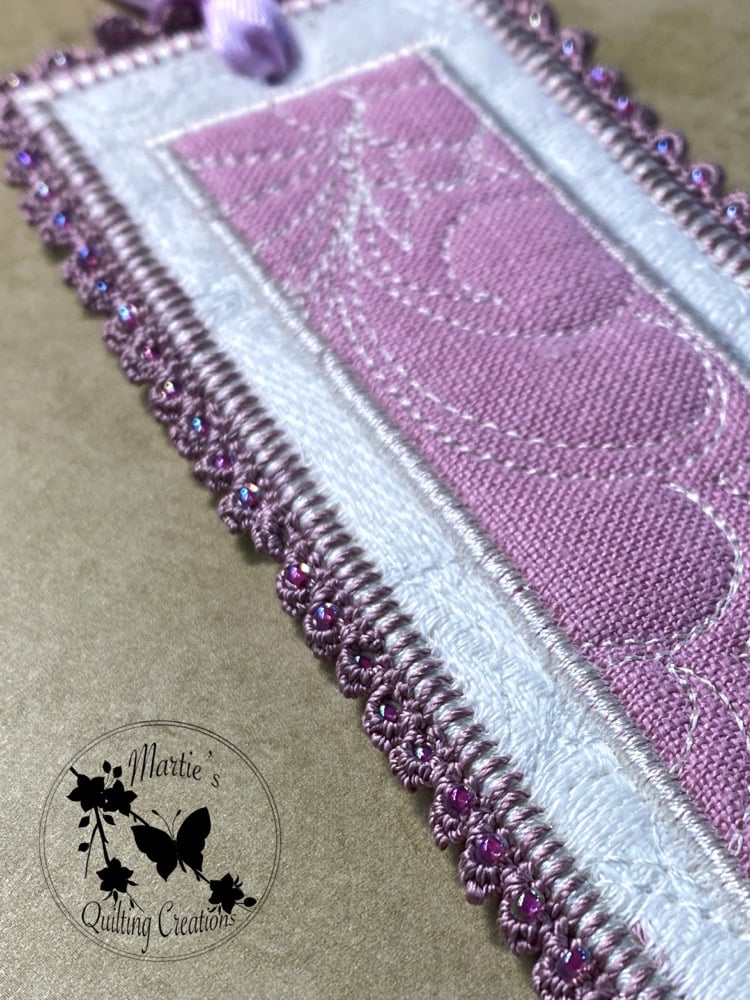 Image of Vintage Heirloom Keepsake Bookmark-  Lavender  #3