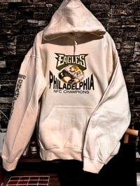 Image 1 of eagles hurts white hoodie