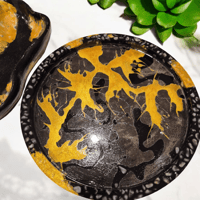 Image 5 of Handcrafted Marble-Effect Serving Set - Tray (30 cm) & Bowl (25 cm)