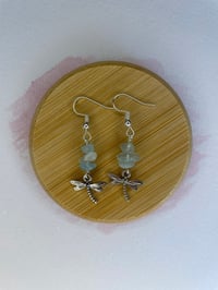 Image 2 of Crystal Dragonfly Earrings