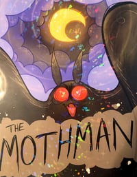 Image 3 of Mothman cryptid Holographic Print 