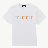 Image 1 of NO SLEEP CLUB TEE - WHITE/ORANGE/BLUE
