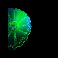 Image 2 of Imperial Glass Uraniam Serving Dish Made in USA