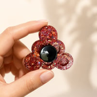 Image 2 of Red Glitter Fidget Spinner • Sparkly Stress Relief Toy • Cute Sensory Gift
