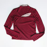 Image 1 of SHEIN SXY Red "Peek-a-boo" Top