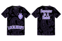 LocalHoops Paisley Tee - Black/Lavender/Grey