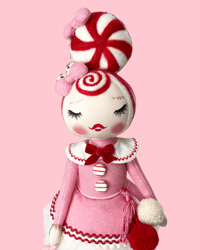 Image 1 of RESERVED FOR STACEY MEDIUM HOLIDAY ART DOLL 