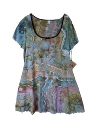 Image 8 of XXL 90's Babydoll Mini Dress in Earthy Geode Ice Dye