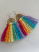 Image of Rainbow Macrame Earrings