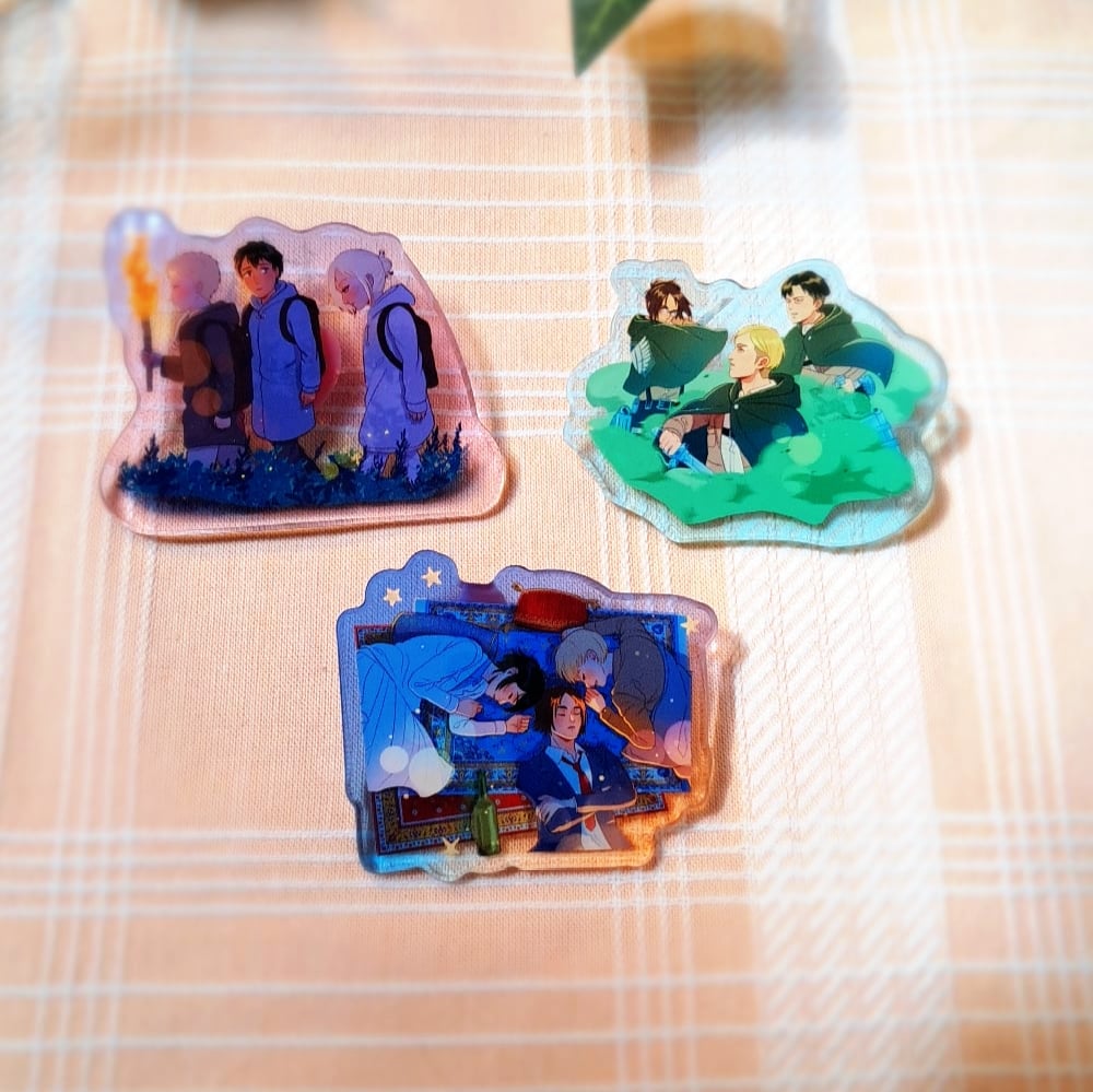 Image of Acrylic pin trios