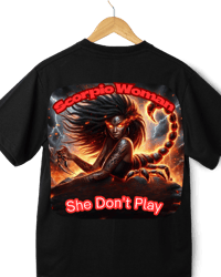 Image 1 of Scorpio Woman Don't Play Tshirt