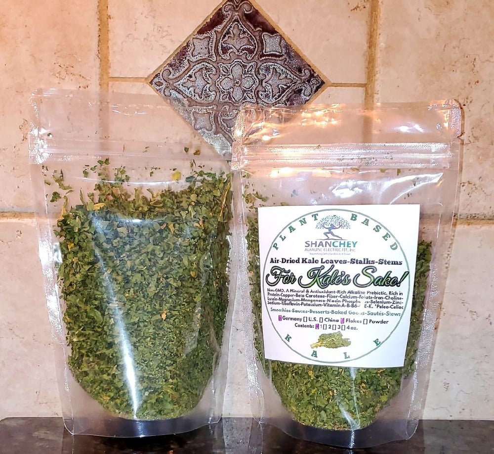 VEGETABLE FLAKES. Kale-Alfalfa-Watercress-Dandelion. 