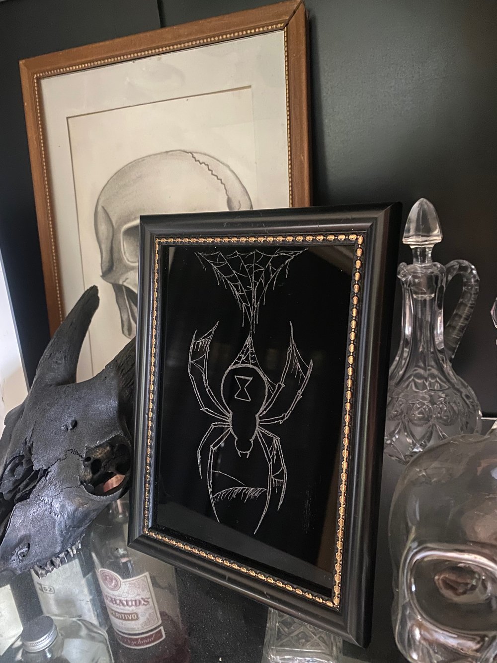 Spider Scrying mirror