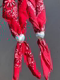Image 2 of DOT HEART SCARF SLIDE 